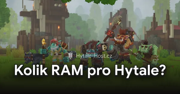 Kolik RAM potřebujete pro Hytale server – přehled podle hráčů